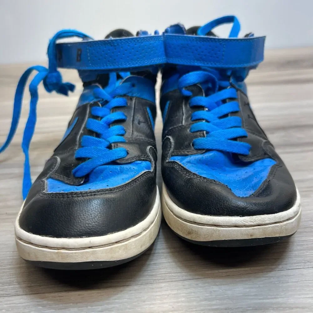 Nike Boys‎ Mogan Mid 2 SB 645025-400 Blue Black Casual Shoes Sneakers Size 6.5Y